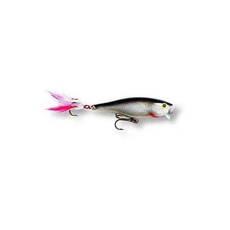 Rapala Skitter Pop Topwater Lure, 3 12, 12 Oz, Silver Floating SP09S
